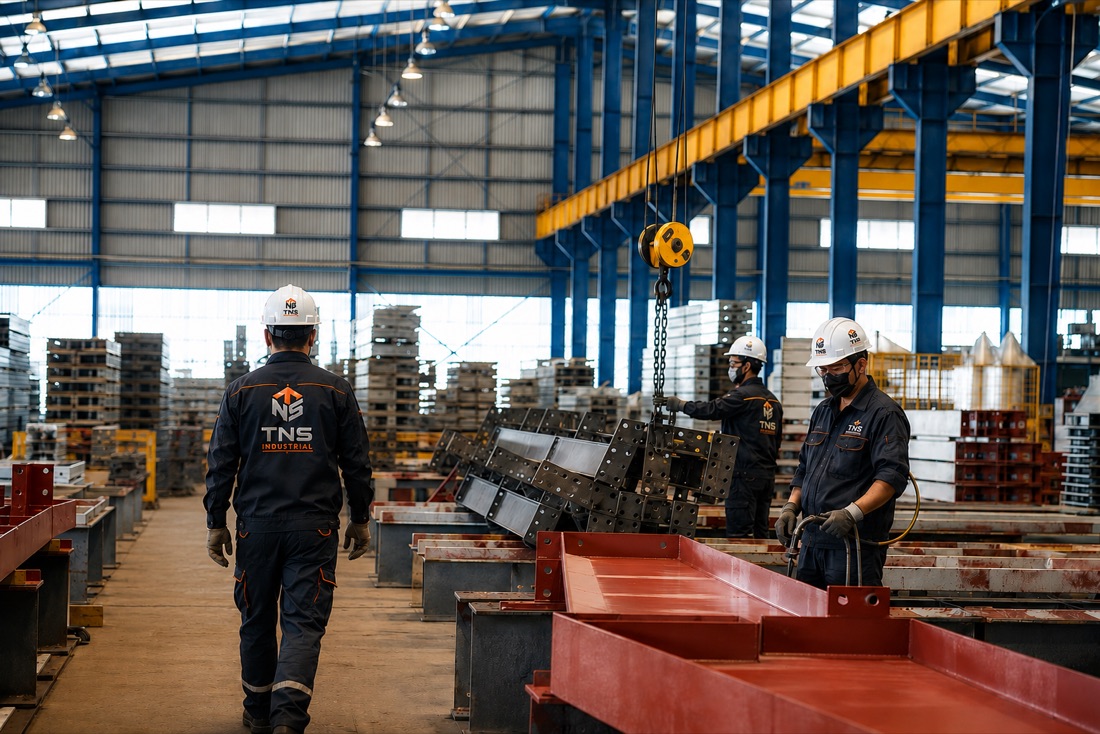 Xưởng gia công kết cấu thép TNS Industrial